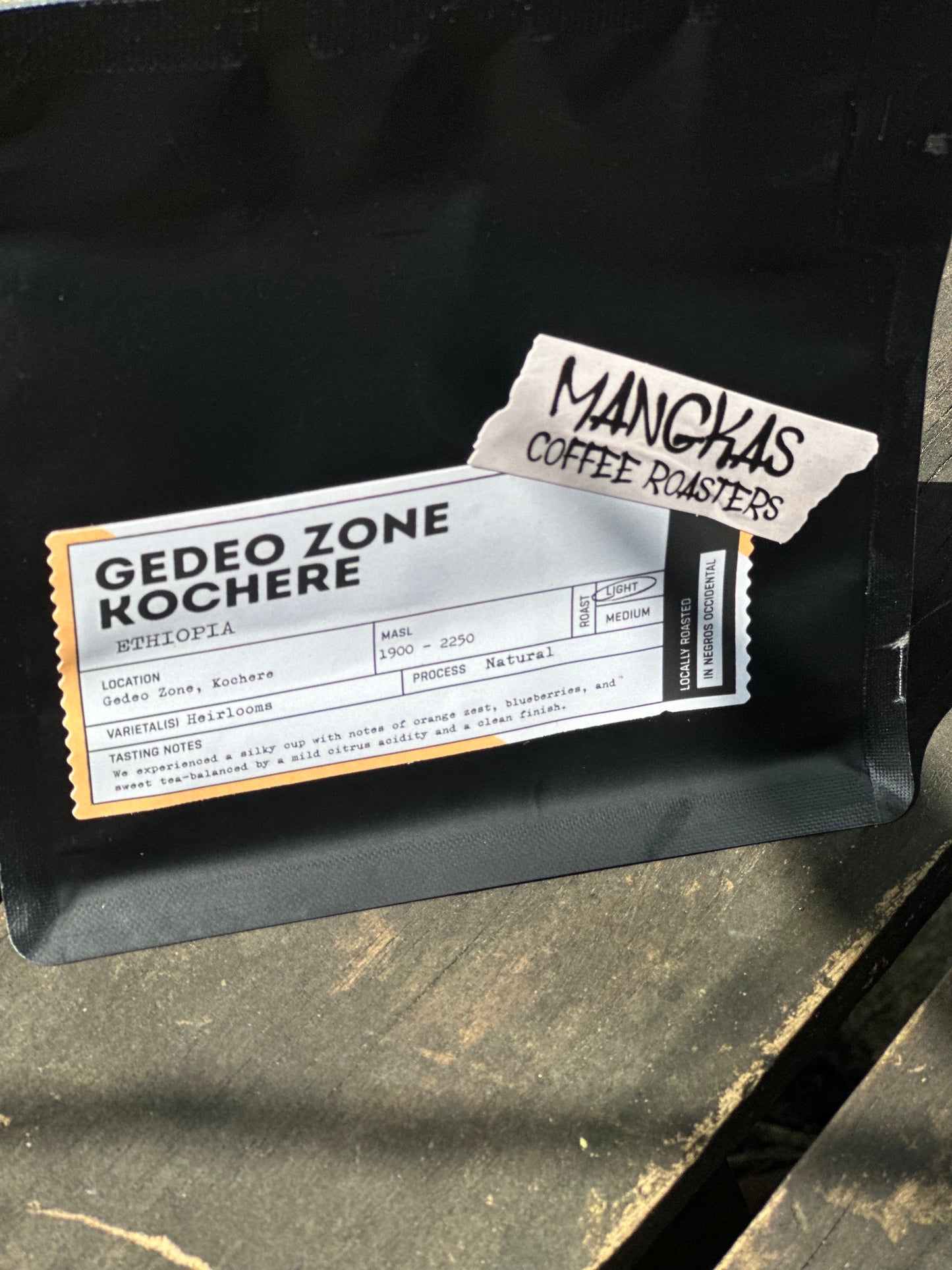 Ethiopia Gedeo Zone Kochere Natural | Light Roast Heirloom Coffee 100 Grams