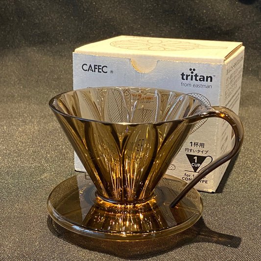 CAFEC TFD-1CBP CLEAR BROWN TRITAN FLOWER DRIPPER