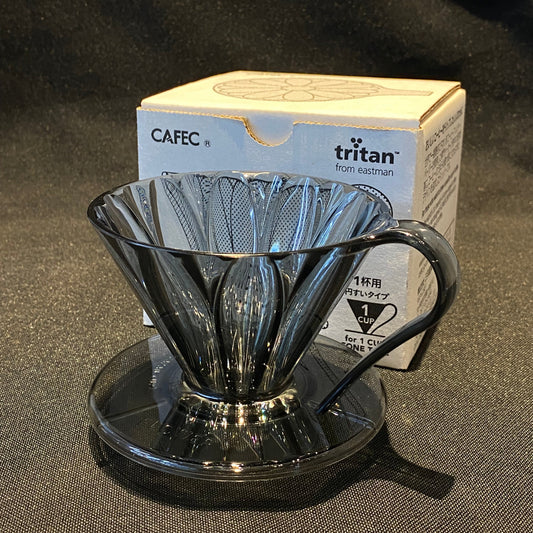 CAFEC TFD-1CB CLEAR BLACK TRITAN FLOWER DRIPPER